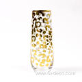 drinking cup stemless wine glass with gold decal